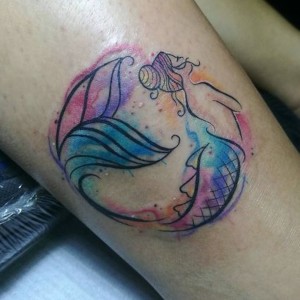 imagen de tatuaje de sirena