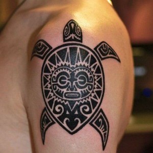 tatuaje de tortuga maori